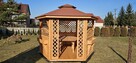 Altana ogrodowa drewniana sześciokątna wiata domek zadaszeni - 14