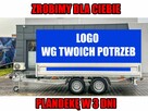 Przyczepa ciężarowa 2 osie burty towarowa platforma OKAZJA - 1