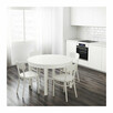 Biały okrągły stół IKEA BJURSTA 115cm rozkładany do 166cm - 5