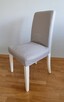 4x KRZESŁO IKEA HENRIKSDAL białe szare krzesła do salonu - 6