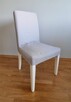4x KRZESŁO IKEA HENRIKSDAL białe szare krzesła do salonu - 5