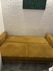 Kanapa sofa musztardowa welurowa puszman tivoli - 5