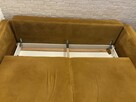 Kanapa sofa musztardowa welurowa puszman tivoli - 7