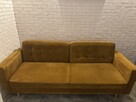 Kanapa sofa musztardowa welurowa puszman tivoli - 3