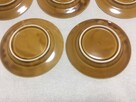 PRL talerzyk talerzyki deserowe 17 cm brązowe porcelit - 7