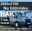 Ford Transit L3 7-os. Skrzynia 2800x2100 na bliźniaku Hak NiskaCena od ręki 1675 zł