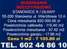 Sprzedam nowe mieszkanie 4 pokojowe z ogródkiem
