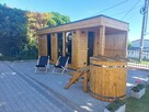 Sauna ogrodowa Premium izolowana z Przedsionkiem oraz Tarasem
