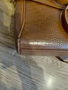 Brązowa torebka damska elegancka, pojemna, struktura croco - 4