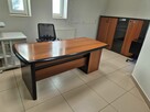 Komplet mebli biurowych biurko gabinetowe + komoda