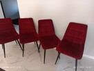 Krzesła welurowe cztery sztuki - 4