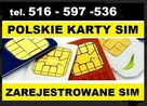 Zarejestrowane Karty SIM zarejestrowana karta SIM Startery G