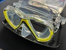 Maska Nurkowa Profesjonalna Vision, bezb silikon, żółta ramka - 2