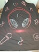 Pściel MUSIC 160x200 , bawełna słuchawki młodzieżowa - 2