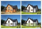 Projekt elewacji budynku domu Wizualizacja na zdjeciu - 2