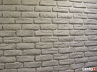 cegła biała z gipsu płytki dekoracyjne scienne biała  - 3