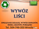 Grabienie liści, cena tel 504-746-203, wywożenie liści, - 2
