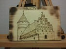 Zamek Olsztyn - Ręcznie Wypalany - naturalna deska lipowa - 3