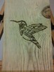 Koliber na desce - wypalany Hand Made - ARTOlsztyn - 3