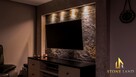 Rustic Black fornir kamienny translucent na ścianę XXL - 6