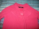 Długi różowy sweterek George, 98cm, używany - 1