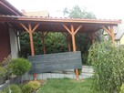 pergola tarasowa, wiata tarasowa, zadaszenie tarasu, balustra - 3