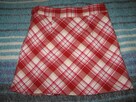 Spódniczka w kratę z podszewką ok.110/116cm - 2