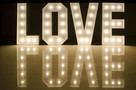 Świetlne litery LOVE z żarówkami LED 120 PRODUCENT - 1