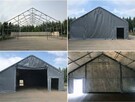 HALA NAMIOTOWA 9x24x3 m namiot magazynowy garażowy 720g/m2 - 4