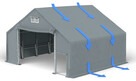 HALA NAMIOTOWA 9x24x3 m namiot magazynowy garażowy 720g/m2 - 1