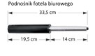 Kółko duże miękkie do foteli i krzeseł biurowych fi 11 - 11