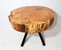 Stolik kawowy z plastra drewna lite drewno buk stół kawowy - 1