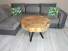 Stolik kawowy z plastra drewna lite drewno buk stół kawowy - 3