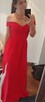 Długa czerwona sukienka rozmiar S/M - 1