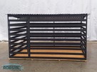 Mocny kojec dla psa BRUTUS 3x2m czarny profil - 3