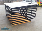 Mocny kojec dla psa BRUTUS 3x2m czarny profil - 6