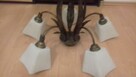 Lampa mosiężna wisząca produkcji woskiej - 1