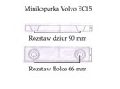 Łyżka 40 cm do koparki minikoparki Volvo EC15 1 - 2 ton - 8