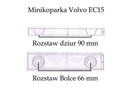 Łyżka 25 cm do koparki minikoparki Volvo EC15 1 - 2 ton - 8
