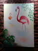 Obraz ręcznie malowany, koń, słoń, flamingi, tygrys, koty - 8