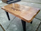 stolik kawowy baner szyld tablica z litego drewna loft indus - 8