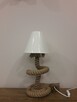 Lampka nocna z liny jutowej Lampa stojąca 45cm handmade - 8