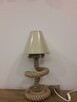 Lampka nocna z liny jutowej Lampa stojąca 45cm handmade - 3