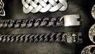 Motocyklowa bransoletka czaszka chopper Harley Gotyk Metal - 8