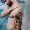Tatuaże Tatuaż tymczasowy wodoodporny kotwica duży nr 59 - 1
