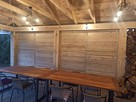 Drewniane shuttersy żaluzje balkonowe tarasowe ruchome - 11