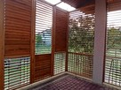 Drewniane shuttersy żaluzje balkonowe tarasowe ruchome - 14