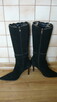 Buty kozaki zamszowe szpic - 2