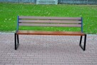 ławka uliczna ogrodowa miejska parkowa z oparciem W091 VIKI - 4