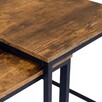 STOLIK KAWOWY ŁAWA STÓŁ ZESTAW 2 szt. LOFT INDUSTRIAL - 2